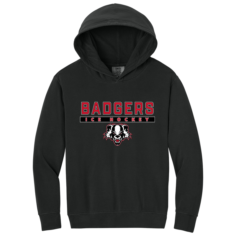 Scary Badgers Youth Lightweight Hooded Sweatshirt