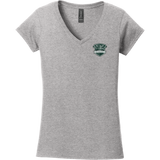 Biggby Barbarians Softstyle Ladies Fit V-Neck T-Shirt
