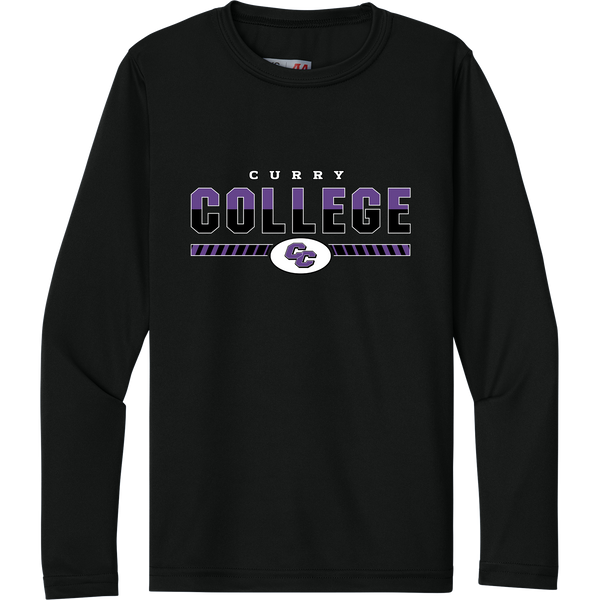 Curry College Youth Cooling Performance Long Sleeve Tee