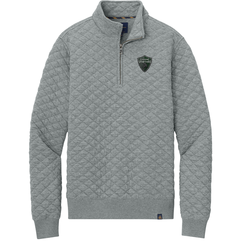 Lansing Spartans Brooks Brothers Diamond Quilt 1/4-Zip