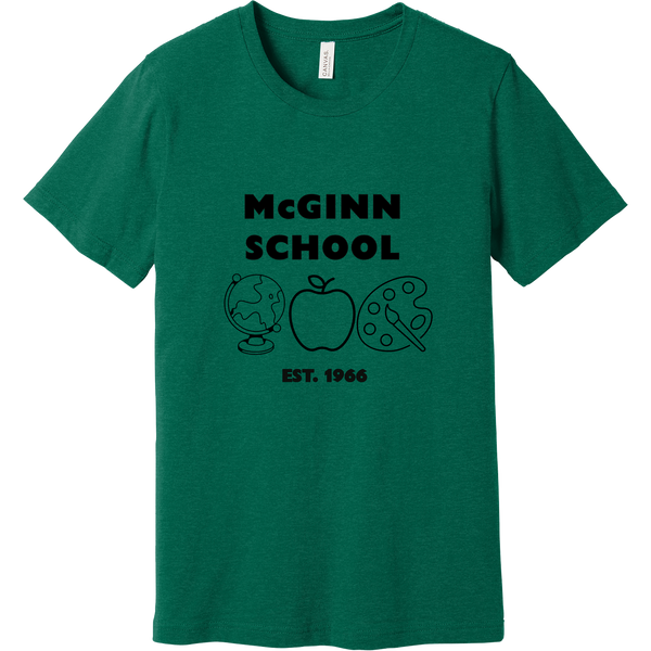 McGinn Elementary Unisex 'Icon' Heather CVC Short Sleeve Tee