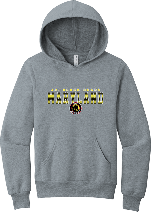 MD Jr. Black Bears Youth Sponge Fleece Pullover Hoodie