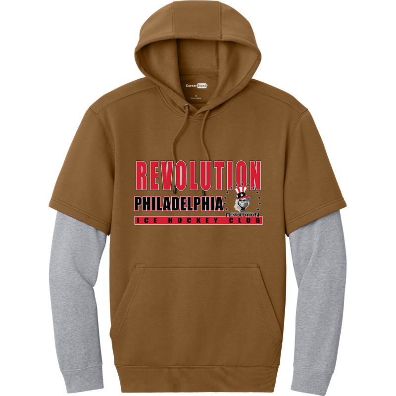 Phila Revolution Tough Fleece Layered Hoodie