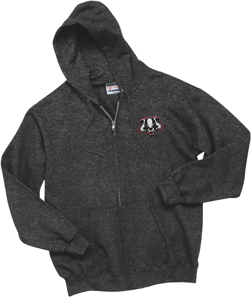 Scary Badgers Ultimate Cotton - Full-Zip Hooded Sweatshirt