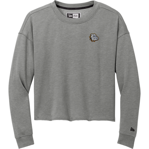 Chelsea Bulldogs New Era Ladies Tri-Blend Fleece Crop Crew