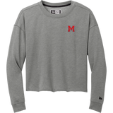 Mount St. Charles New Era Ladies Tri-Blend Fleece Crop Crew