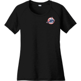 Metro Jets Ladies PosiCharge Tri-Blend Wicking Scoop Neck Raglan Tee