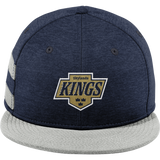 Skylands Kings New Era Shadow Heather Striped Flat Bill Snapback Cap