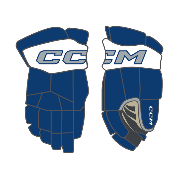 NJ Jets CCM 85C Custom Gloves Senior