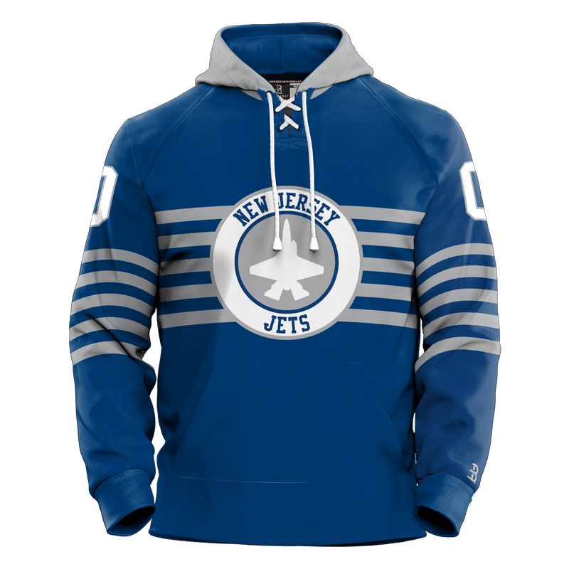 NJ Jets Adult Sublimated Retro Hoodie