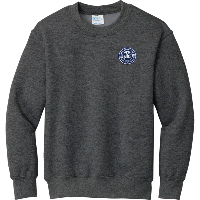 NYC Hockey Club Youth Core Fleece Crewneck Sweatshirt