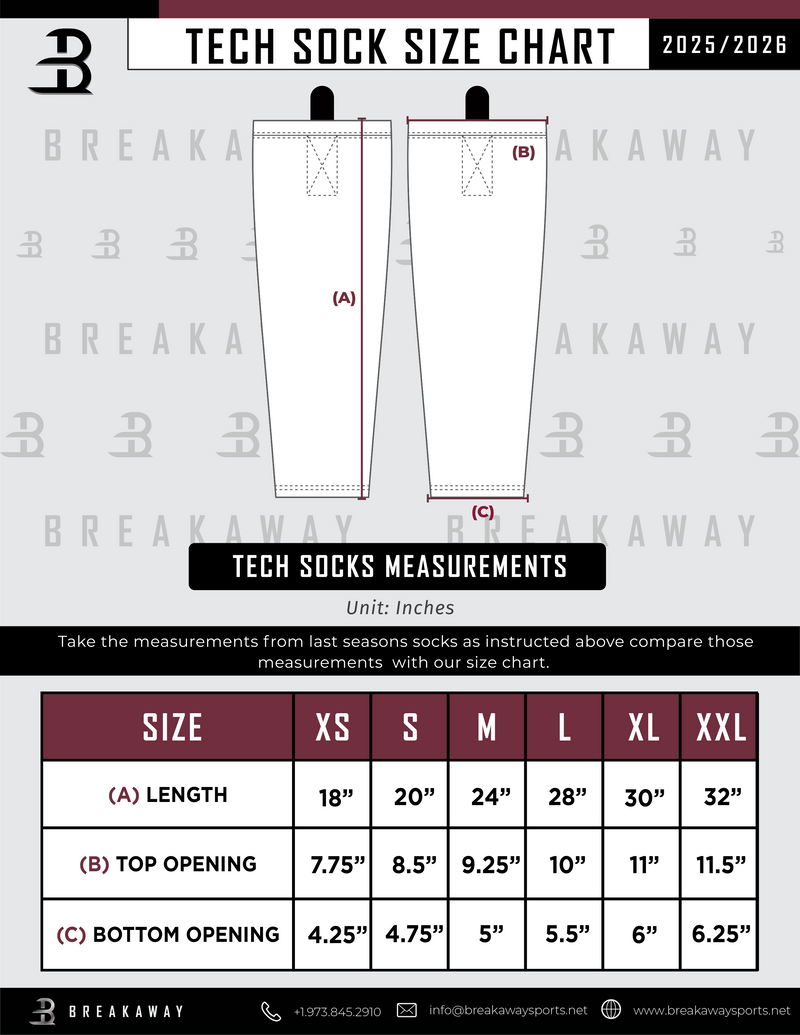 Pittsburgh Huskies Sublimated Tech Socks - White (Extras)