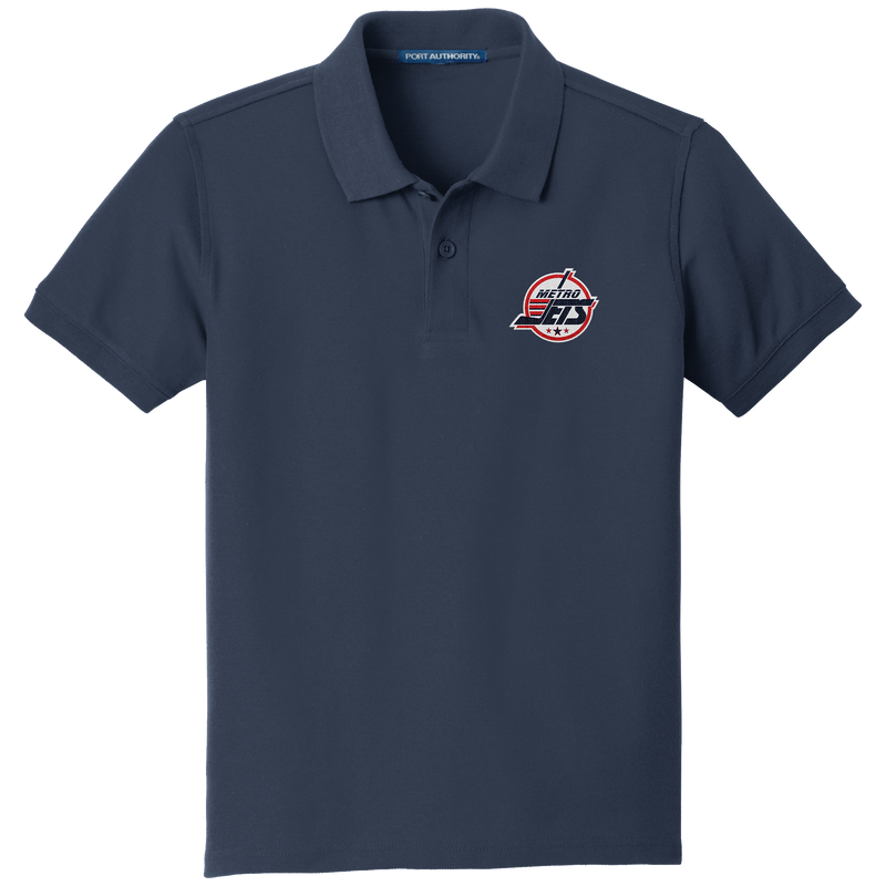 Metro Jets Youth Core Classic Pique Polo